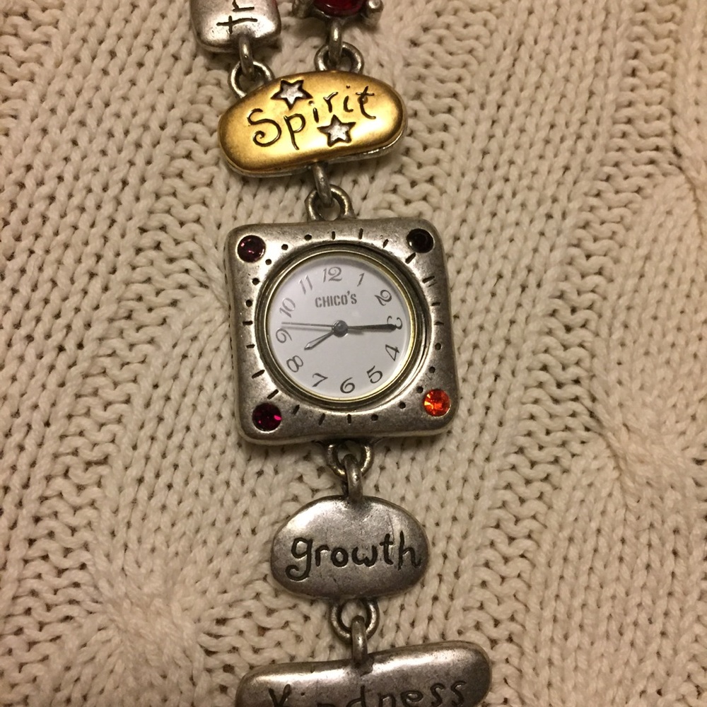 Chico’s charm watch 7” overall length